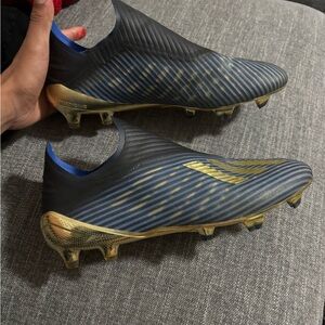 Adidas X 19+ Laceless Blue Soccer Cleats